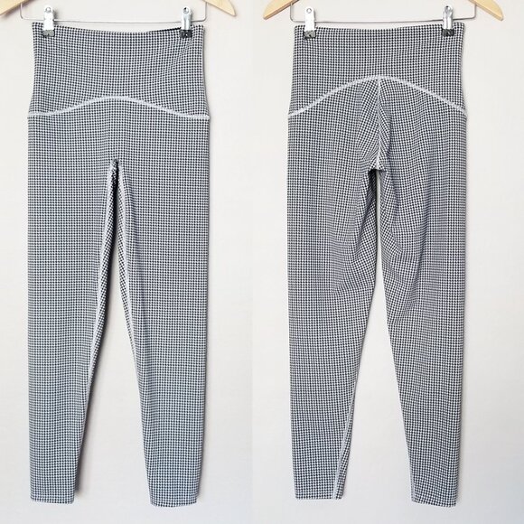 SPANX Booty Boost Active Houndstooth Leggings Ankle Spanxshape Navy White S $118 - Picture 16 of 16